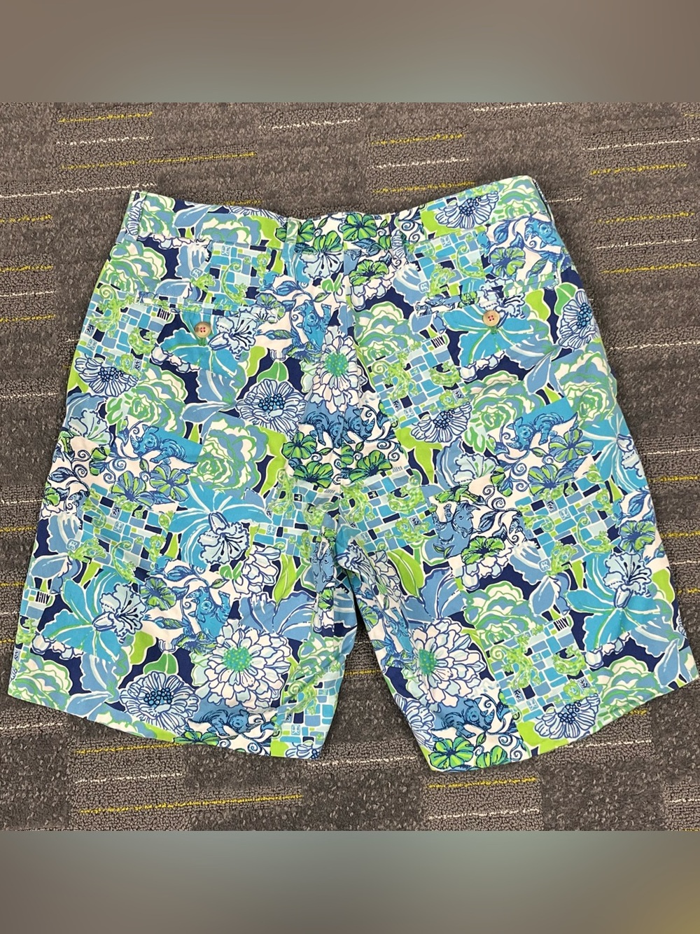 Lilly Pulitzer Via Palm Beach Mens Multicolor Floral Everglades Shorts Size 32 - Picture 6 of 11